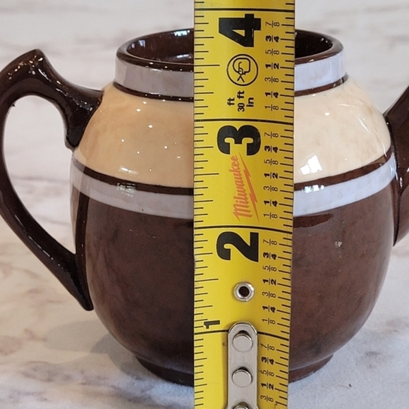 Sadler England Mini Vintage Tea Pot Brown Cream - Picture 12 of 12